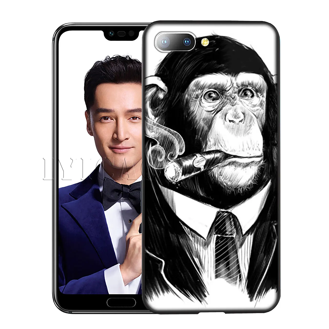 Iyicao курение лев мужские и женские Красочный мягкий чехол для Huawei Y7 Y6 Prime Y9 2018 Honor 8C