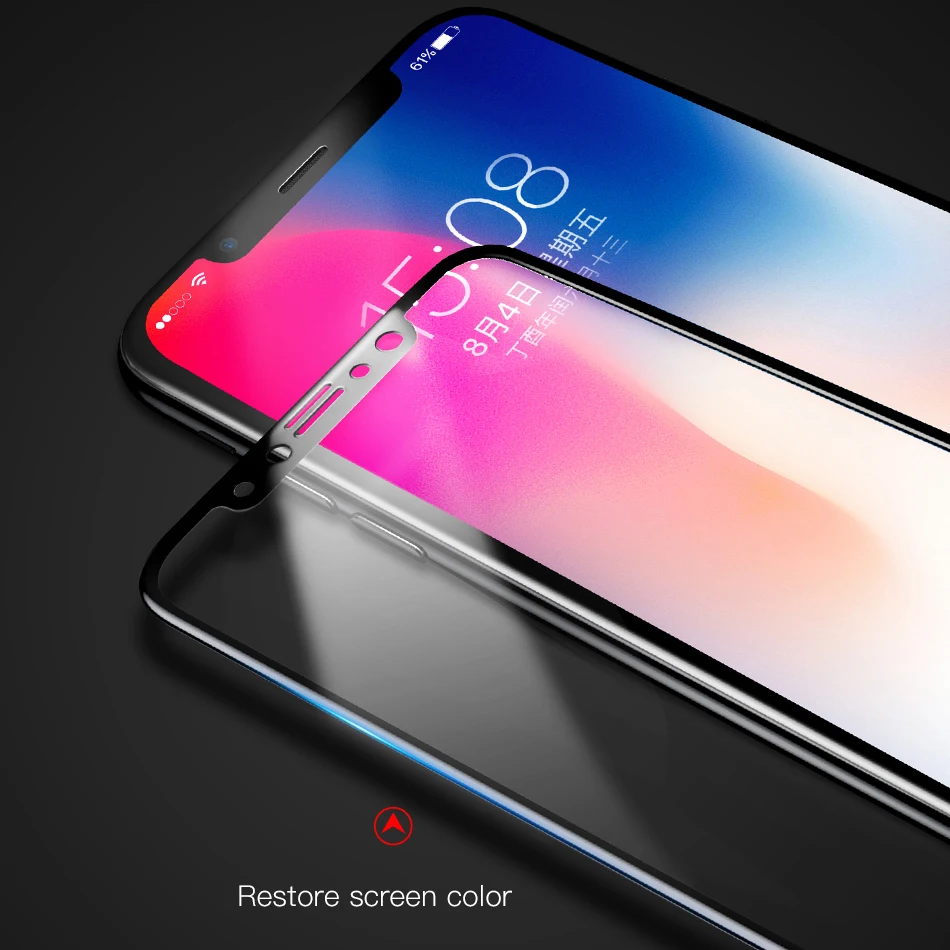 Защитная пленка AOXIN для iPhone X Xs 11 Pro Max закаленное стекло Apple 10 защита экрана полное