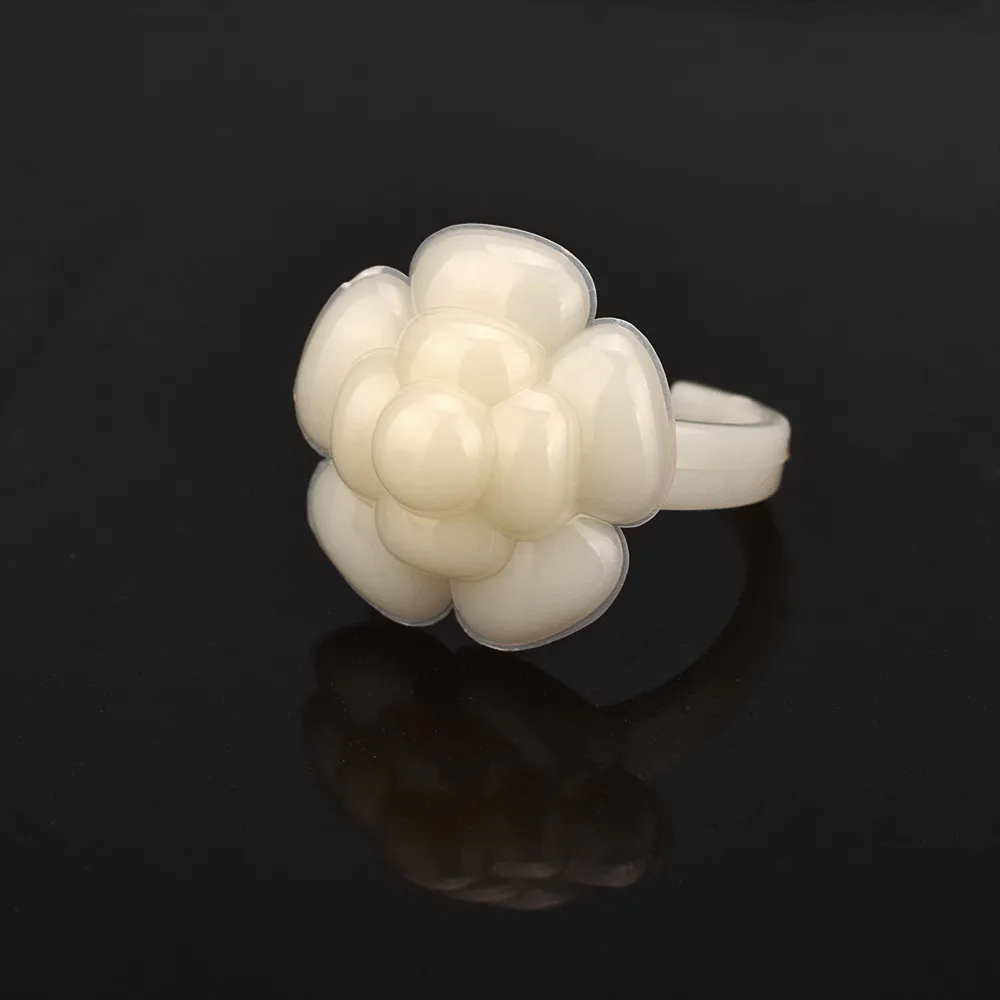 flower 50 шт ложный Лайк для дизайна ногтей дисплей кольца для ногтей Маникюр Бабочка Роза практика акриловые накладные ногти лак УФ-гель Pops - Цвет: flower