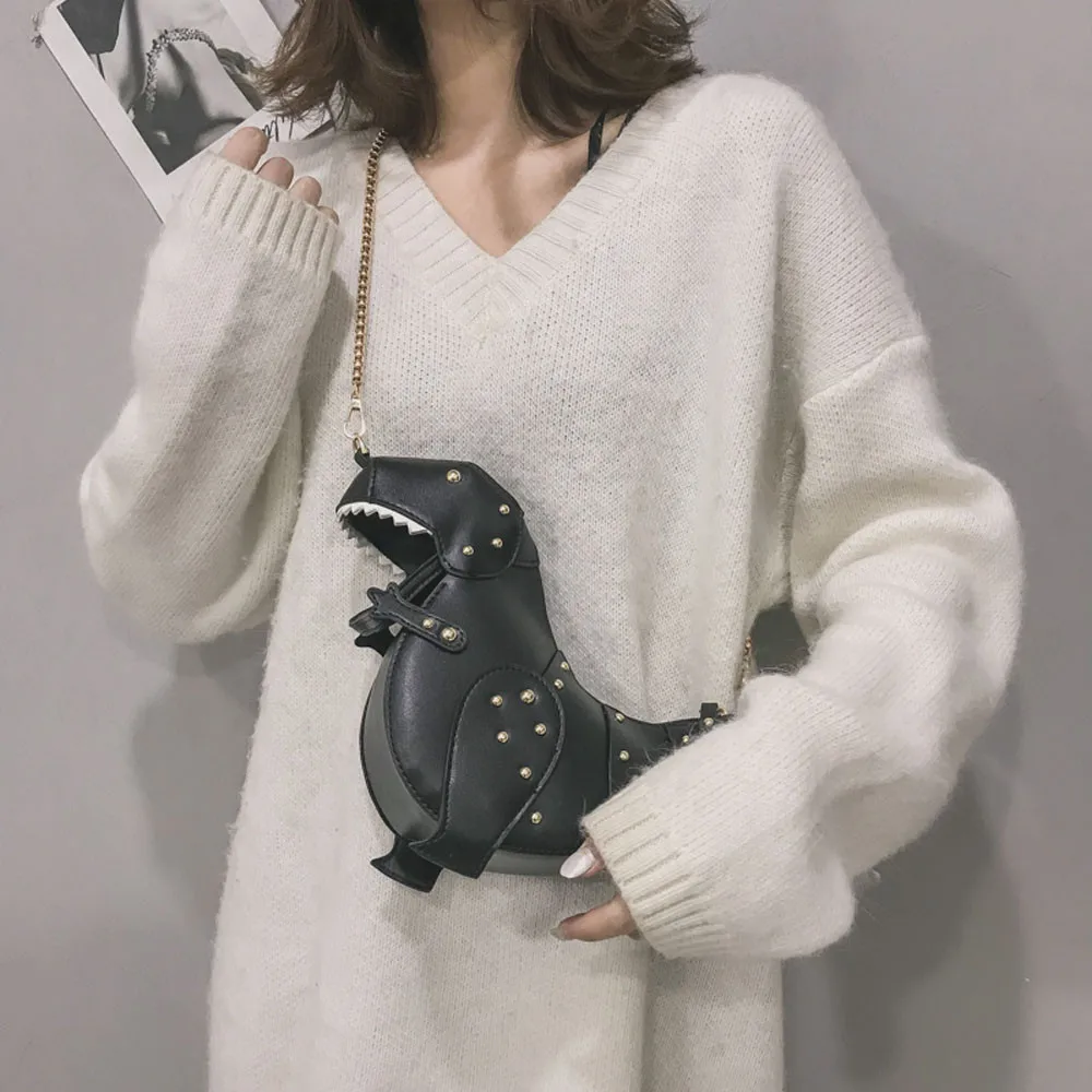Женские сумки-мессенджеры Kawaii милые аниме из мультфильмов, повседневная сумка на плечо с 3D динозавром для девочек-подростков, сумка через плечо, подарок# T30