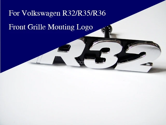 Передняя решетка монтажного логотип для Volkswagen VW R32/R35/R36 эмблема знак наклейка на