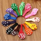 Шары воздушные гелиевые, 50 шт.лот, 12 дюймов, в горошек