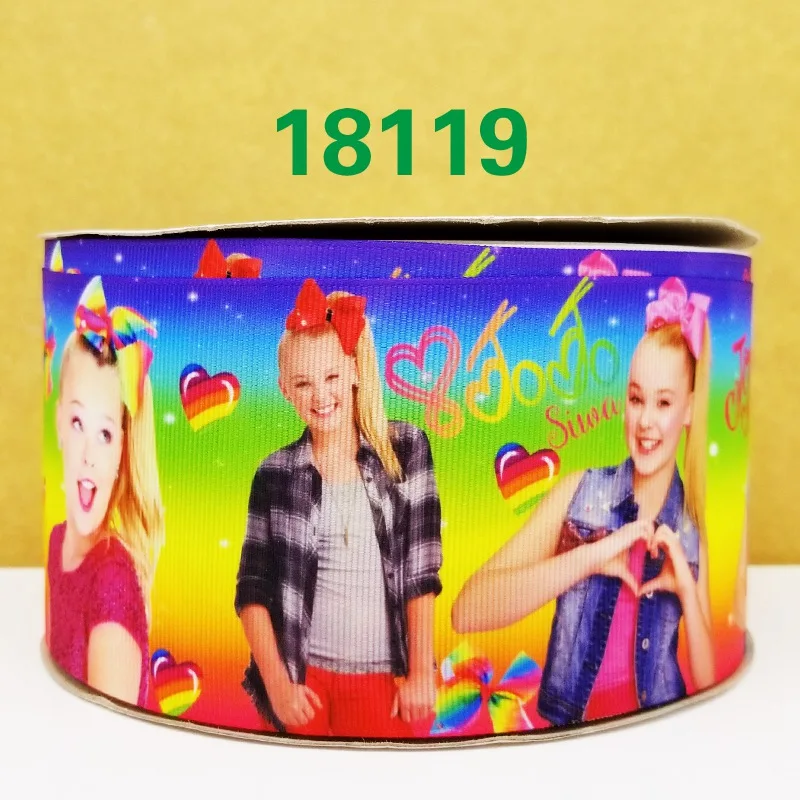 Бесплатная доставка 50 ярдов мультфильм печатных grosgrain ленты 18127 | Дом и сад