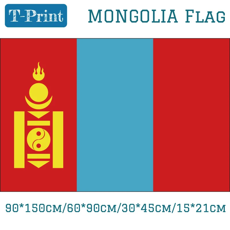 National Flag Of Mongolia 15*21cm/90*150cm/60*90cm/30*45cm Car Flag For National Day World Cup