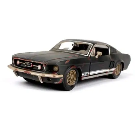 Новинка 1/24 1967 Ford Mustang GT черная литая под давлением модель автомобиля игрушечная машинка Игрушки для мальчиков детские подарки коллекция игрушек
