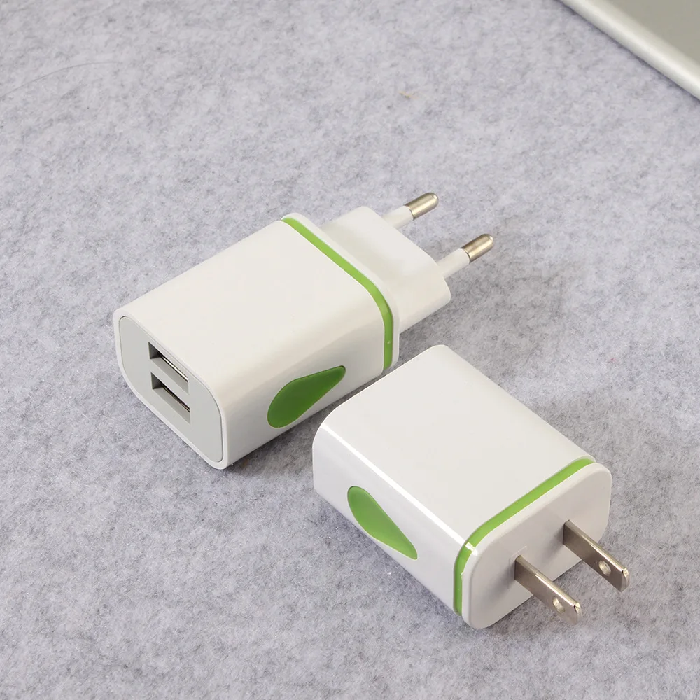 Зарядное устройство с двумя USB портами 5 В 2 1 А|Зарядные устройства для телефонов| |