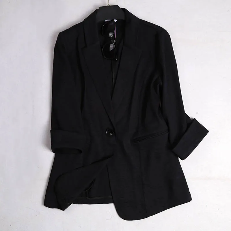 Autumn spring blazer women bust 122cm plus size 4XL 5XL 6XL black blue colors | Женская одежда