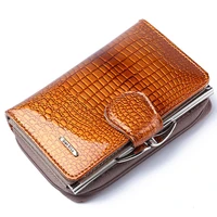 new 2018 bags card case patent leather wallet women short long wallet leather zipper buckle womens wallet nb031
