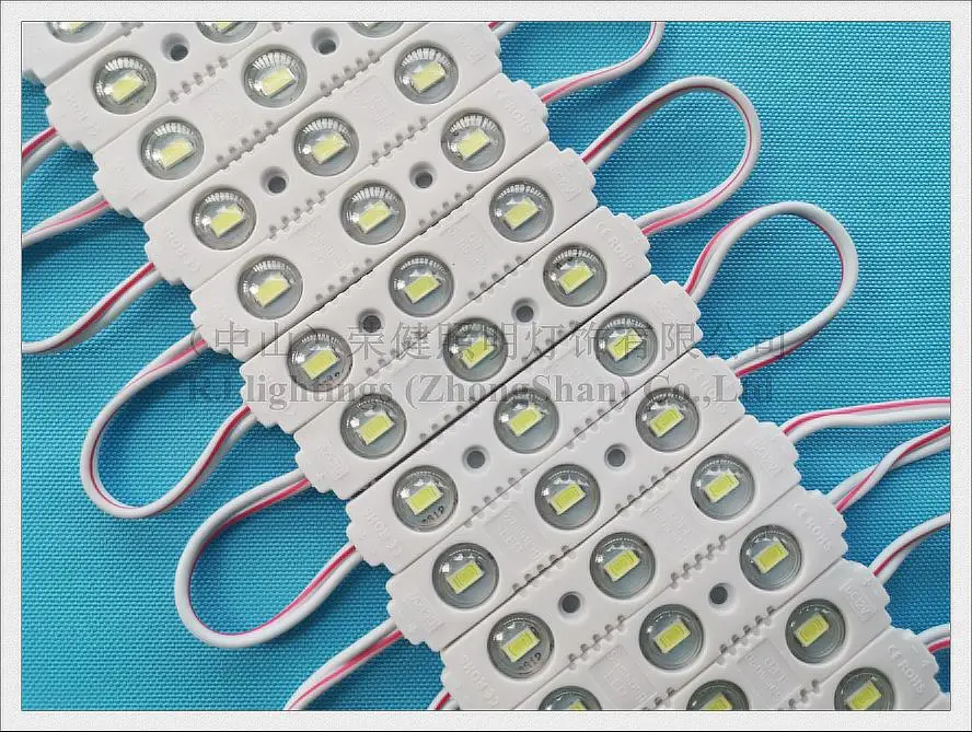 Светодиодный модуль инъекций 5730 светодиодный модуль для знака DC12V 70 мм* 15 мм SMD 5730 3 светодиодный 1,2 W 120lm заводская цена 2 года гарантии