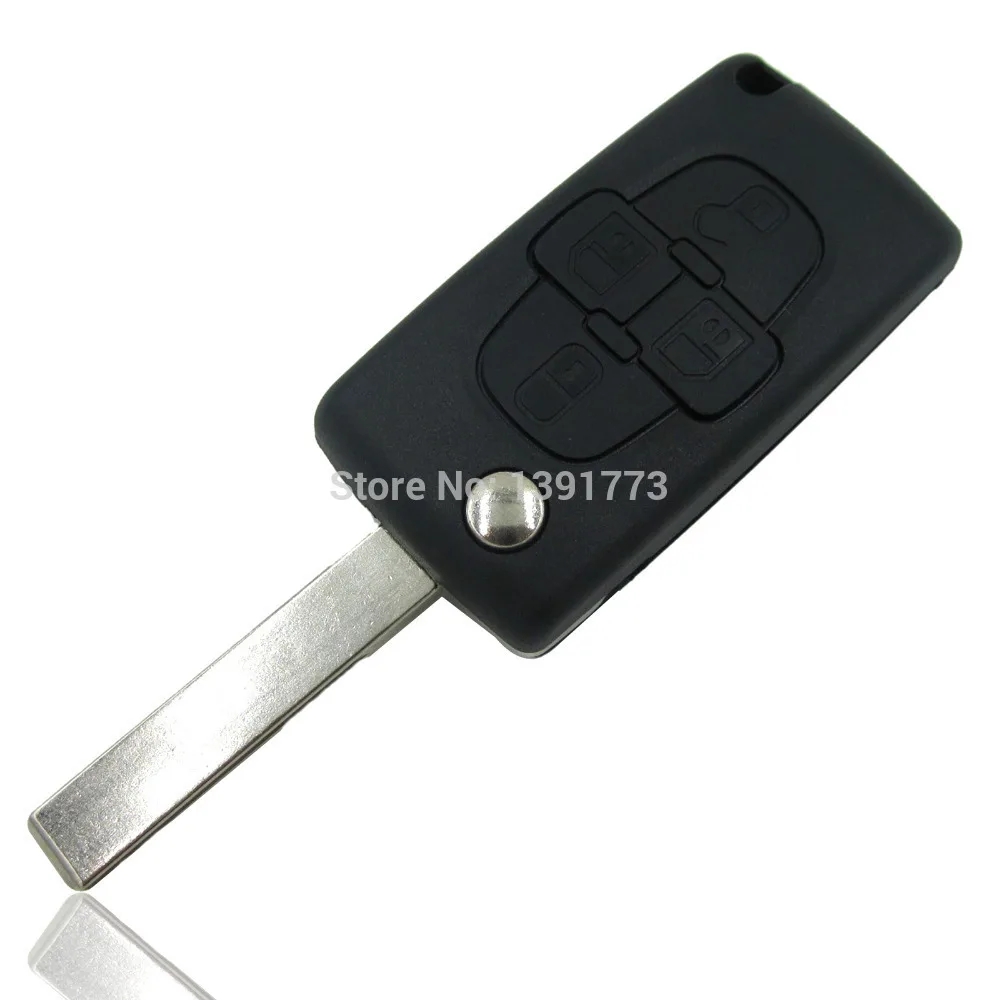 В наличии 4 кнопки отразить Floding дистанционного брелок чехол чехла для Peugeot 1007 Citroen