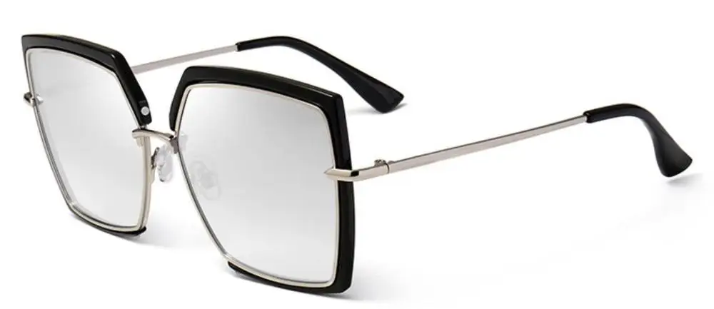 C3 silver lens Металлические Квадратные Солнцезащитные очки для женщин Ретро дизайнерские брендовые Роскошные Черепаховые Солнцезащитные очки женские трендовые оттенки для женщин градиентное стекло - Цвет линз: C3 silver lens