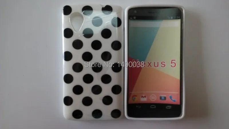 OEEKOI стиль в горошек задняя крышка чехол для LG Google Nexus 5 E980 мягкий телефона