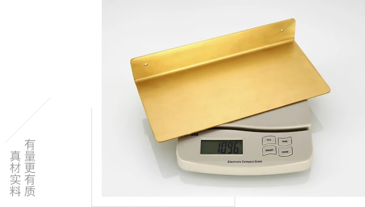Золото Творческий угловая полка Nordic Минималистский стиль, расширены и толстые Ванная комната Кухня аппаратные средства набор латунн