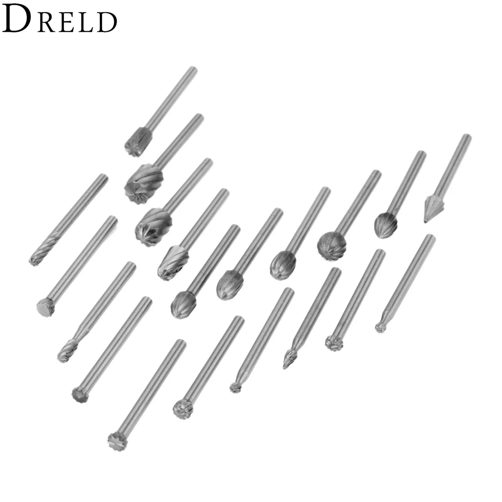 20 шт. Деревообрабатывающие инструменты DRELD с хвостовиком 3 мм фреза из