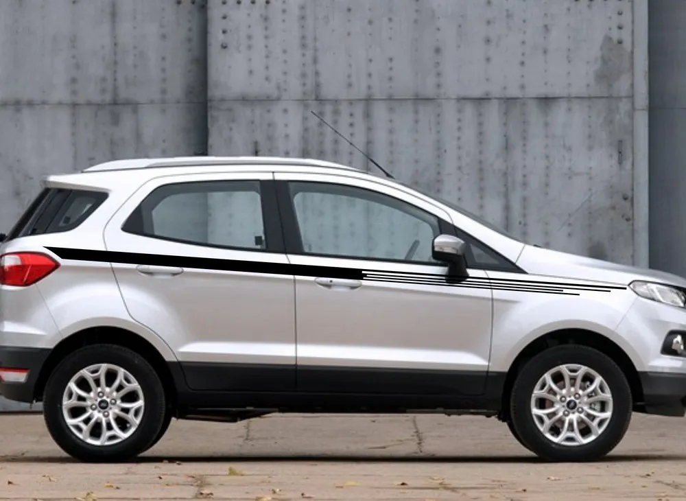 Автомобильные гоночные полосы для двери 124 ''для ECOSPORT виниловые боковые