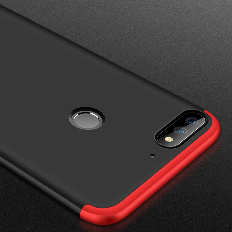 Защитный чехол 3-в-1 для Huawei honor 7c полноразмерный задняя крышка Y7 prime 2018 жесткий