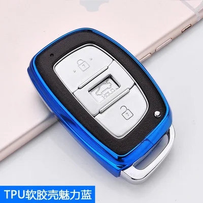 Мягкий чехол для автомобильного ключа из ТПУ брелок Hyundai i10 i20 i30 Elantra Accent IX25 IX35 IX45