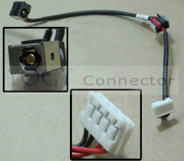 1x Новый разъем питания постоянного тока с кабелем подходит для Lenovo IDEAPAD Y550 Y550A Y550P |