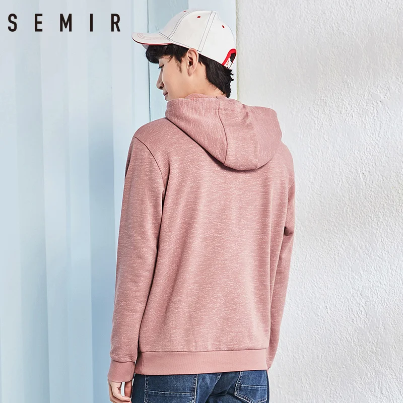 SEMIR пуловер с капюшоном свитер мужская мода толстовки буквенным принтом одежда