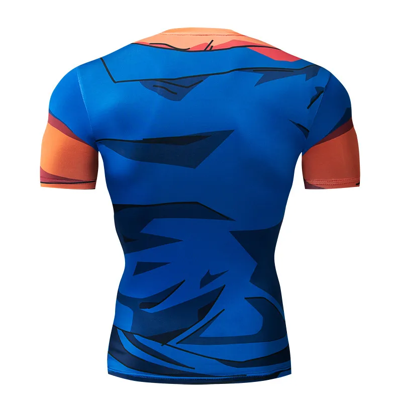 Dragon Ball T shirts Men Anime Fitness T-shirts Cosplay Compression Tshirts Bodybuilding Tops Tees Naruto GOKU Vegeta Camiseta | Мужская