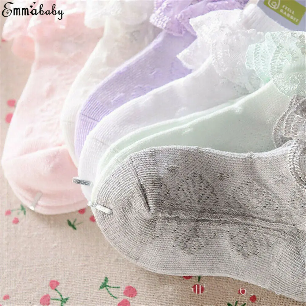 Детские хлопковые кружевные носки на возраст от 2 до 5 лет | Мать и ребенок