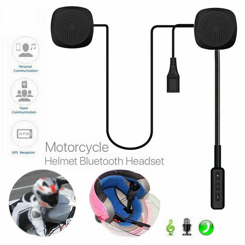 Мотоциклетный шлем гарнитура динамик Bluetooth громкой связи музыка низкая мощность
