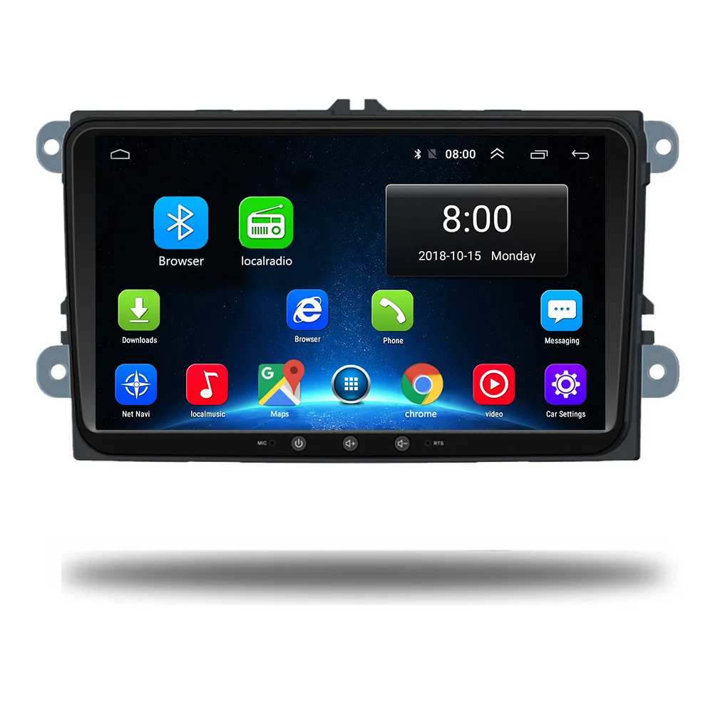 Android 8 1 Автомобильный GPS Радио 2G RAM Видео плеер для Volkswagen Polo Passat Golf Skoda Octavia Seat Leon