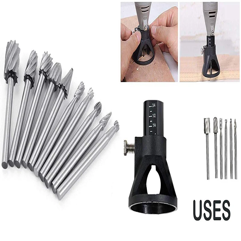 HSS фрезерный станок шлифовальные биты заусенцы для Dremel металла