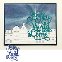 word the lord is come diy die cut scrapbooking embossing card album photo making template handmade stencil craft decoration