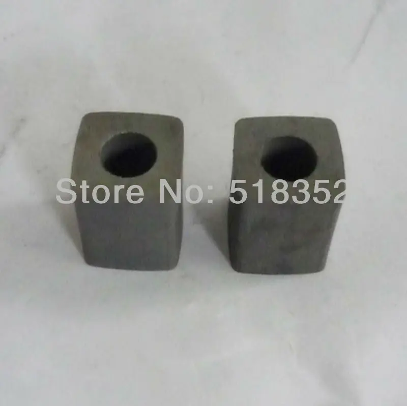 

12x12x15mm Tungsten Steel Power Feed Contact with 6mm Hole for Wire Cut EDM Parts