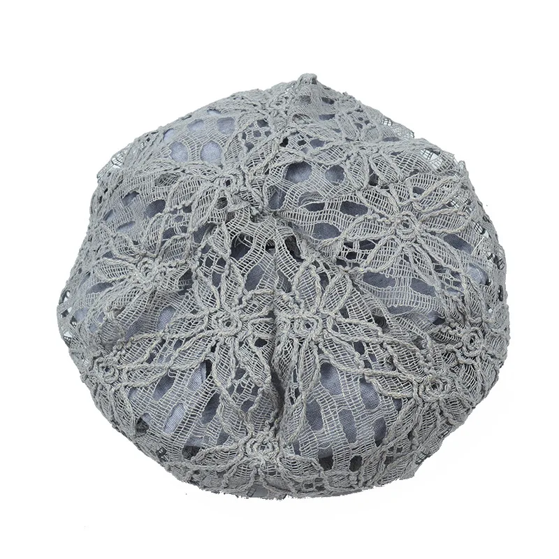 Тюрбан шляпа Для женщин Skullies Beanis осень Кепки женский кружева громоздкая Beanie