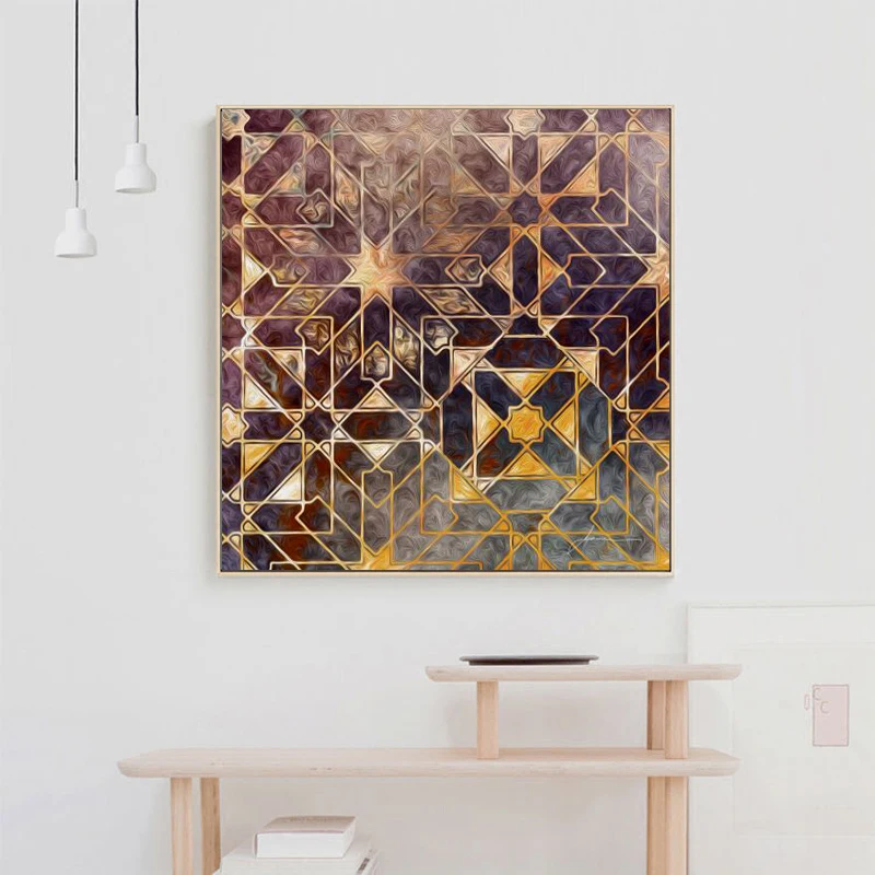 Постеры и принты на холсте украшение стену живопись маслом абстрактные золотые