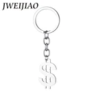 JWEIJIAO брелок для ключей с символикой доллара, цветной брелок из нержавеющей стали, брелок для ключей, держатель, американский тренд, брендовые ювелирные изделия SS59