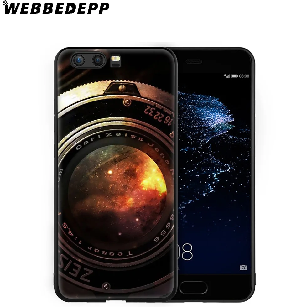 WEBBEDEPP камера Забавный крутой художественный мягкий чехол для Huawei P8 P9 P10 P20 P30 Lite Pro P