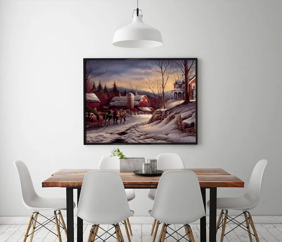 Terry Redlin Outdoor Sketches and Animal Scenes Canvas Painting Living Room Home Decor Modern Mural Art Oil Painting#086 | Дом и сад