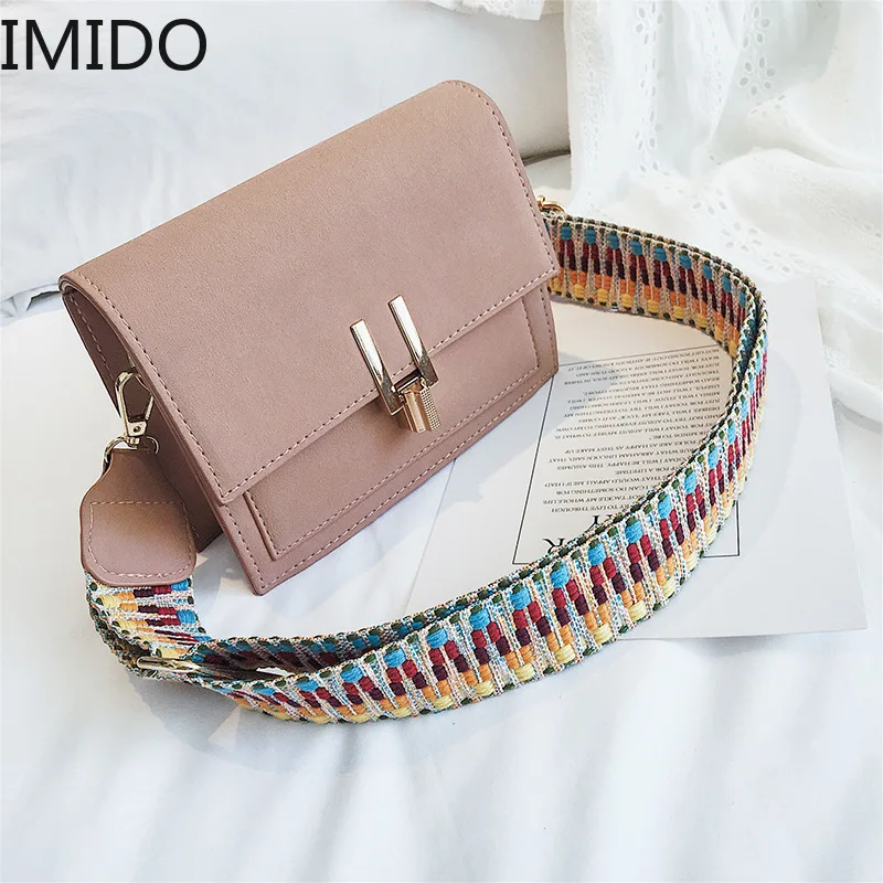 IMIDO замшевые квадратные сумки для женщин 2019 Роскошная брендовая дизайнерская
