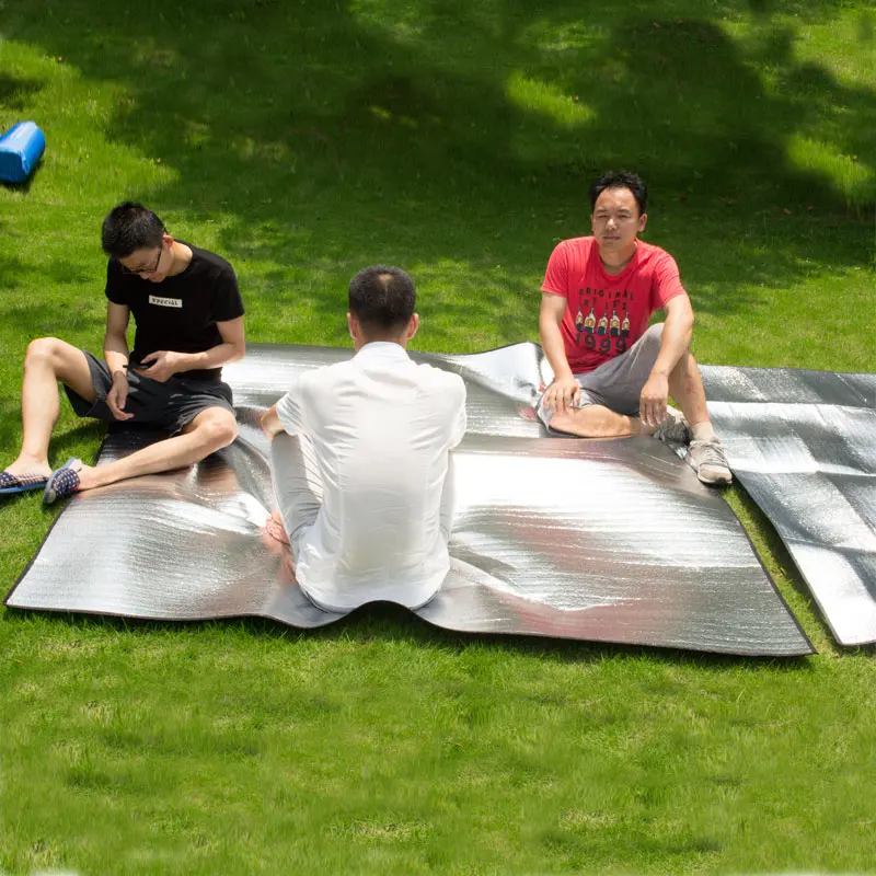 

Foldable Outdoor camping mat air mattress picnic blanket Waterproof Aluminum Foil EVA Outdoor Camping Travel Mat 200*200 200*100