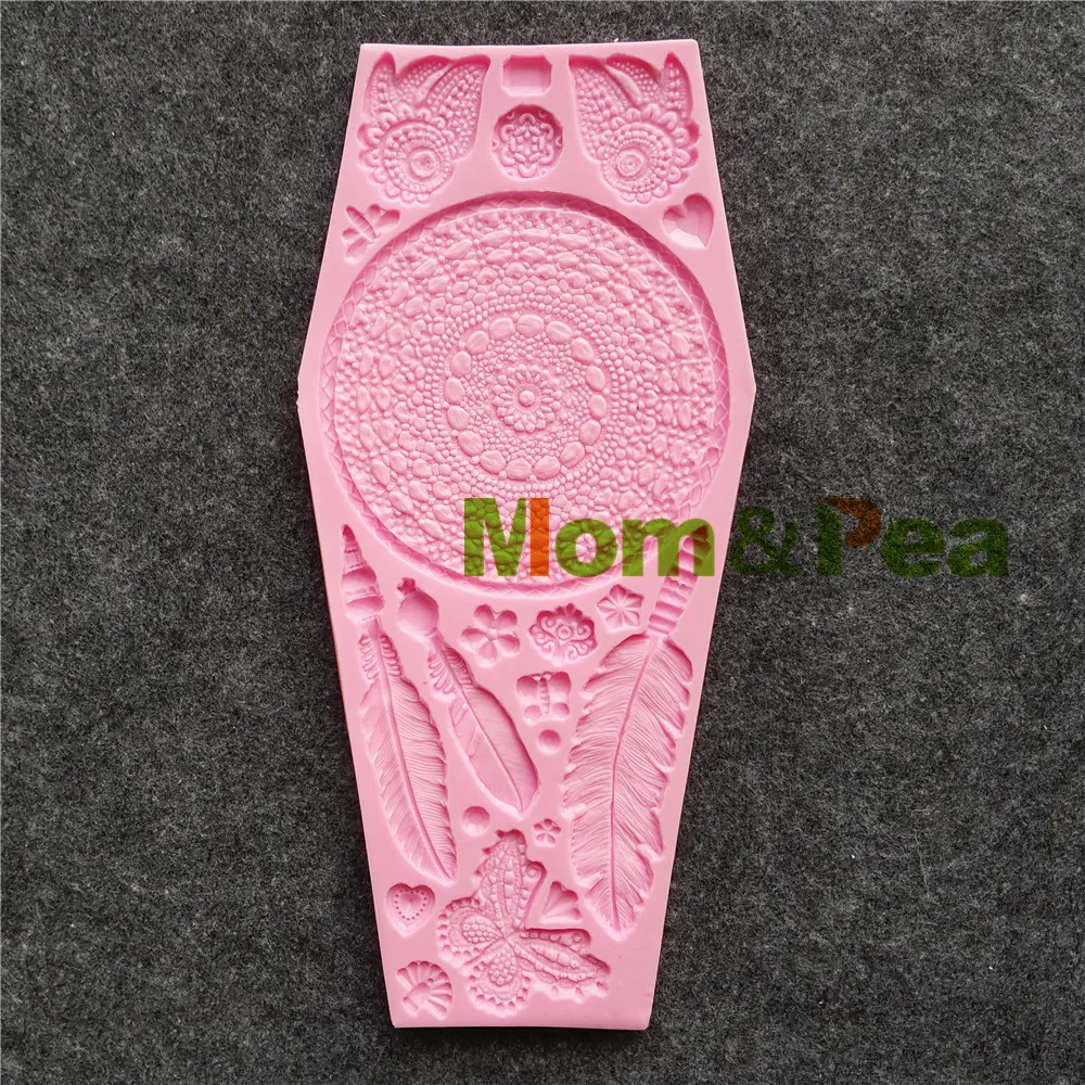 Силиконовая форма в форме пера Mom & Pea MPA1782 украшение для торта 3D помадки пищевого