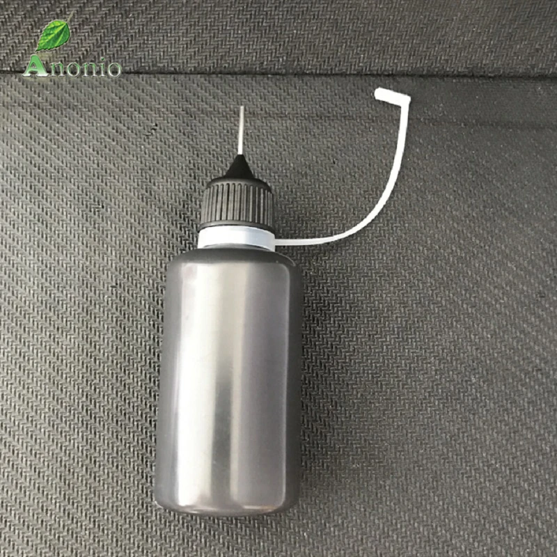 30 шт./компл. мл Пустые PE пластиковые черные иглы бутылки капельницы с винтом