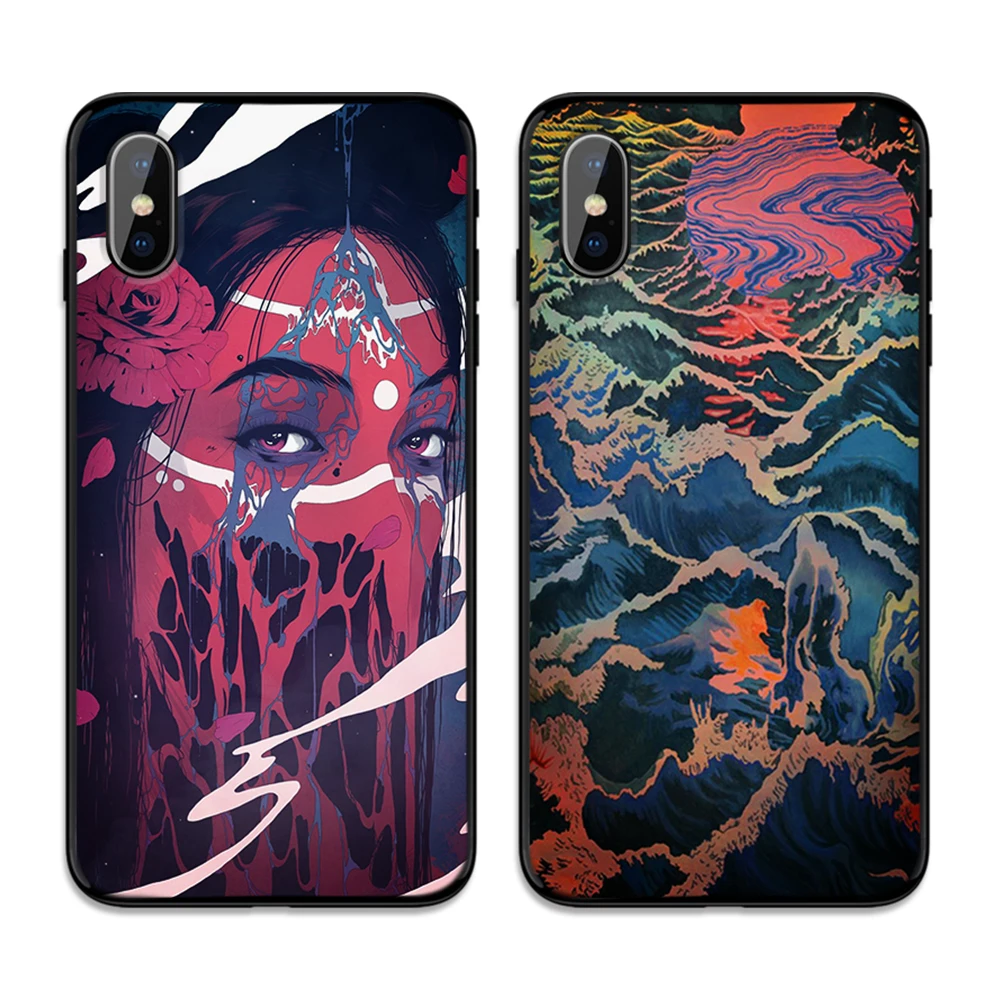 Японский стиль кран к морю мягкая термополиуретановая крышка-чехол для Apple iPhone 6 6S