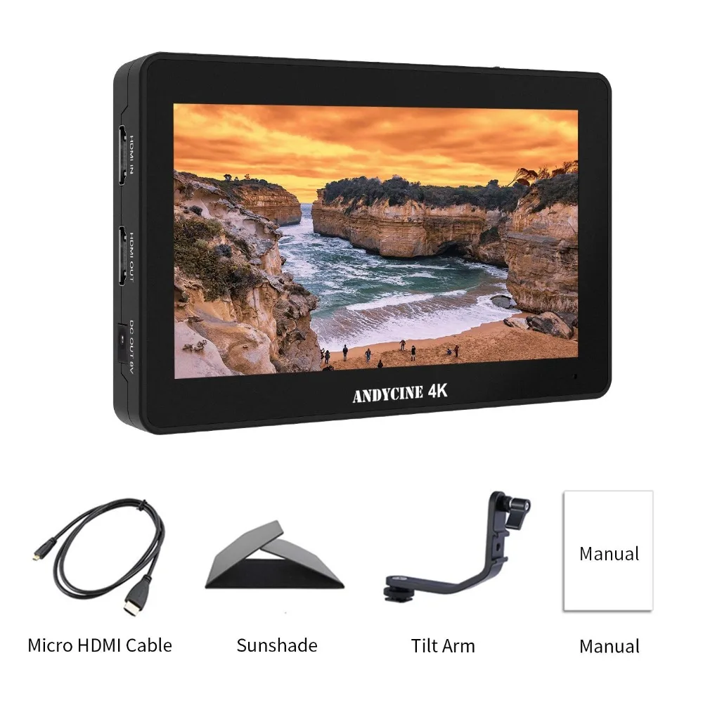 Andycine A6 Plus камера с сенсорным экраном полевой монитор 5,5 дюймов ips Full HD Дисплей HDMI 4K вход/выход СВЕТОДИОДНЫЙ подсветка с 3D LUT