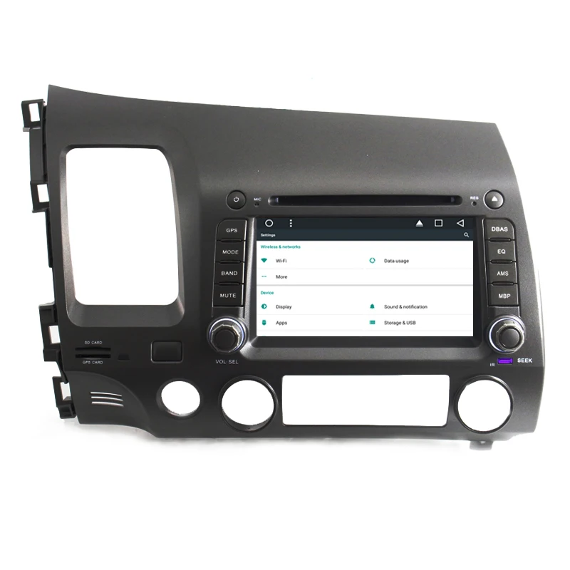 7 &quotAndroid 6 0 четырехъядерный автомобильный dvd плеер для Honda Civic 2006 2008 2009 2010 2011 GPS