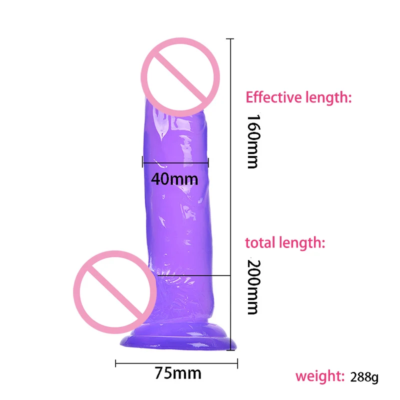 Красочный ТПЭ дилдо Моделирование большой пенис эротический пуля фаллоимитатор