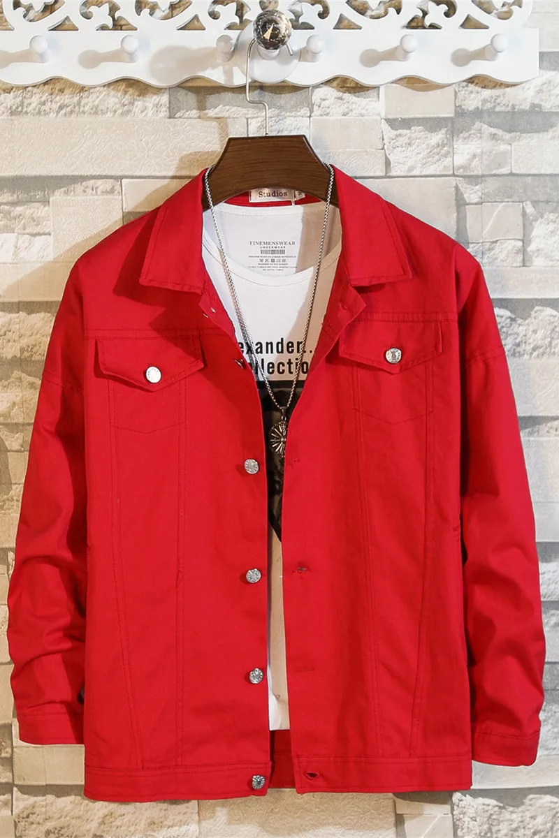 Куртка мужская Повседневная тонкая свободная модная верхняя одежда MOOWNUC в