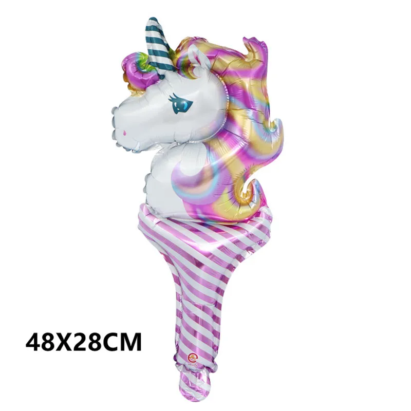 3D Unicornio вечерние украшения животных фольги Воздушные шары Babyshower вечеринка в