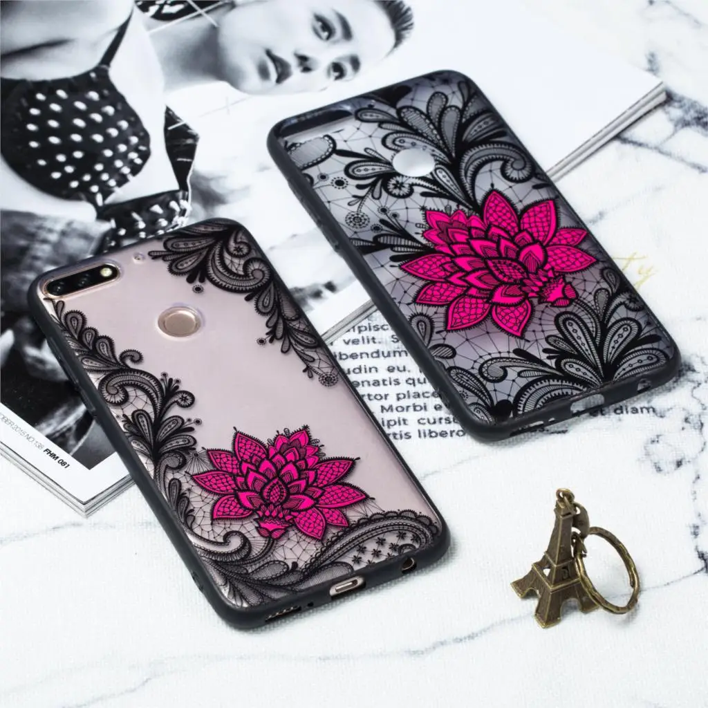 Emboss Cases For Huawei Honor 8X 7A Pro 7C 7S 7X 10 8 V9 Lite 9 Youth 6C 6X Covers GR5 2017 Enjoy Plus 6S 7 |
