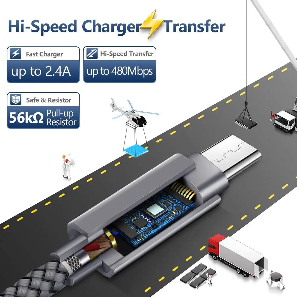 1 м нейлоновый зарядный кабель Micro USB Для Highscreen Easy XL Pro / L F Power Ice Max кабели для