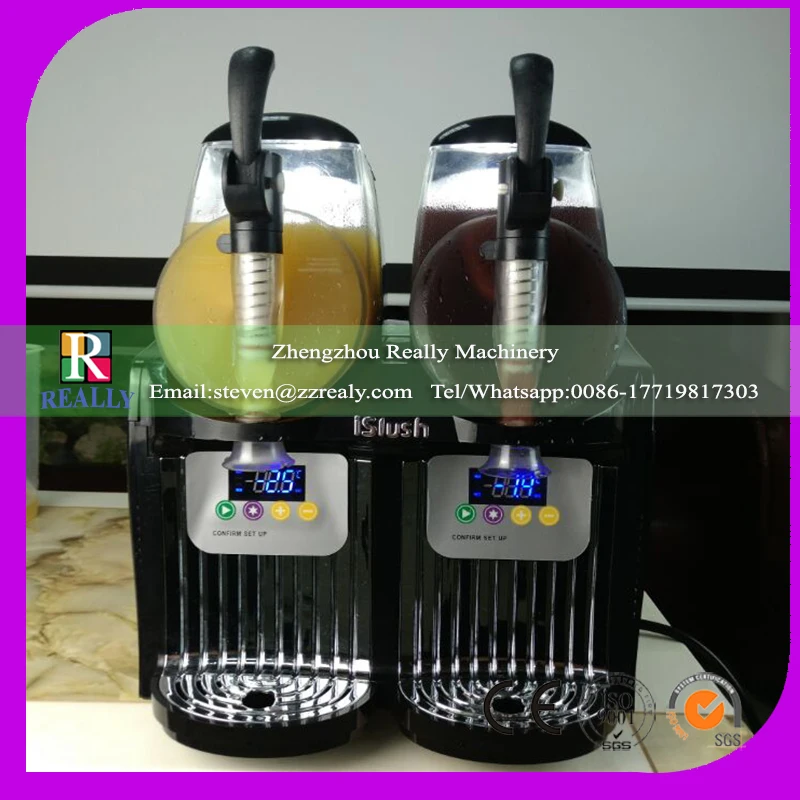 

RL-S102 mini Snack Shop 2 Bowl Slush Machine,Slush Machines China,Slush Machine Price