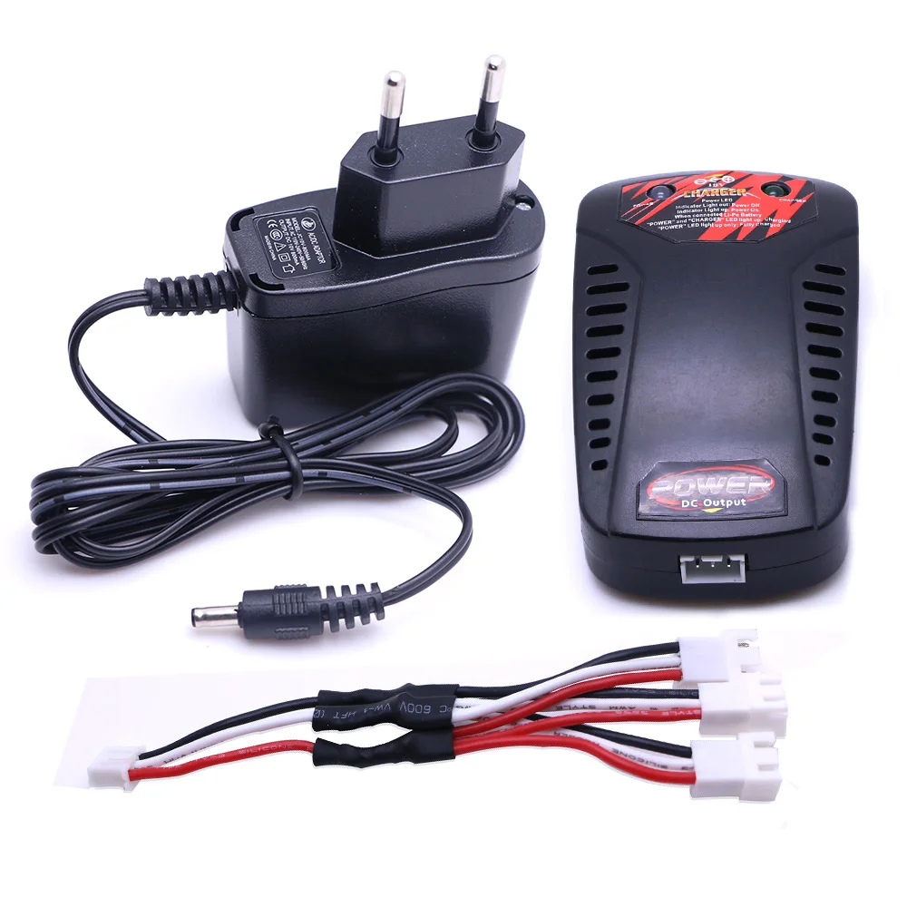 VHO 4 шт. Syma 7 V 2000 мАч Lipoly батарея + зарядное устройство для розеток европейского