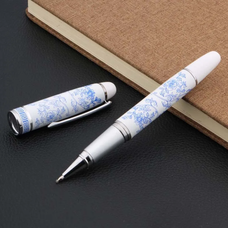 Новинка шариковая ручка с китайским синим и белым фарфоровым узором|rollerball pen|pattern